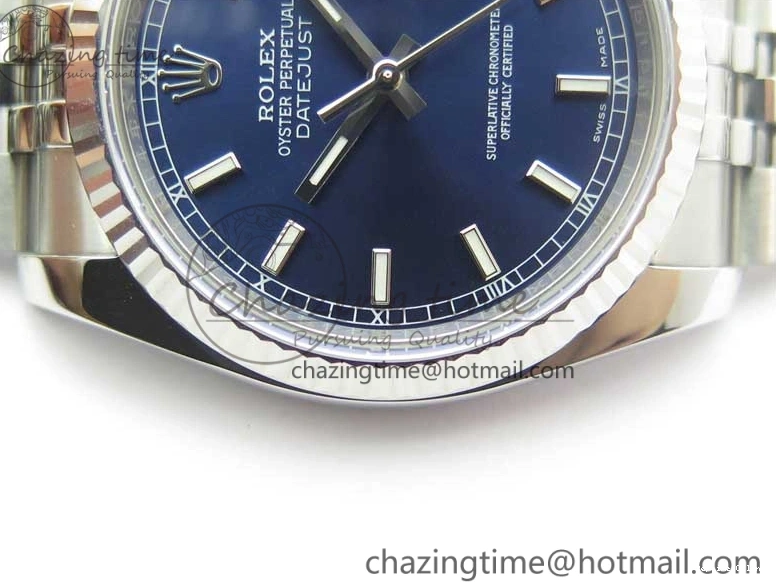 0216 DateJust 36 SS 116234 ARF 1:1 Best Edition 904L Steel Blue Dial on Jubilee Bracelet SH3135 V TravelReady 3214